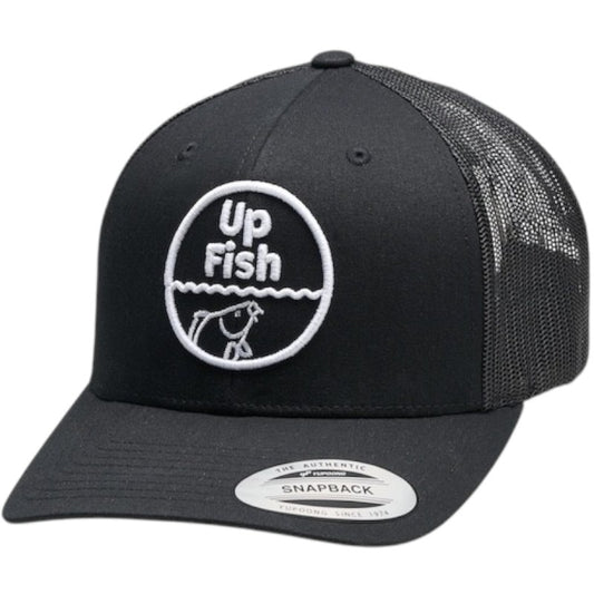 Up Fish Retro Trucker Cap Schwarz