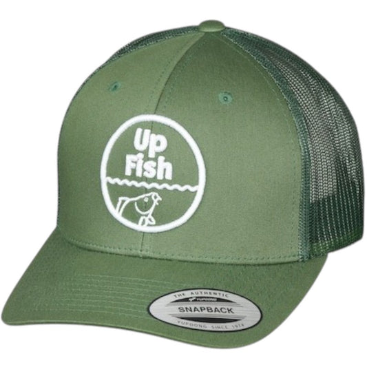 Up Fish Retro Trucker Cap Grün